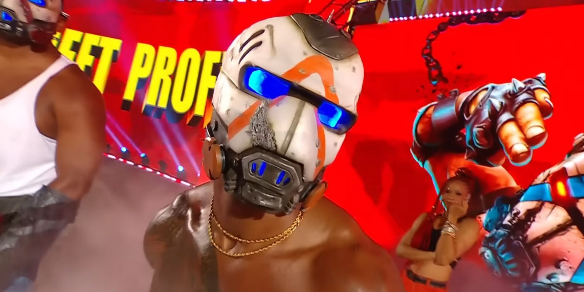 The Street Profits came out in Borderlands attire at Clash in Paris